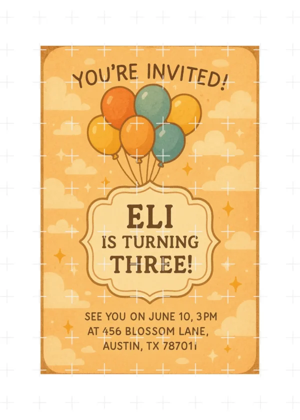 Birthday Invitation Prompt