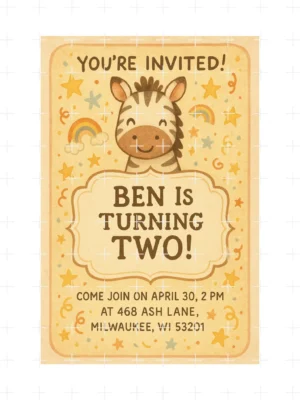 The perfect birthday flyer with just one click