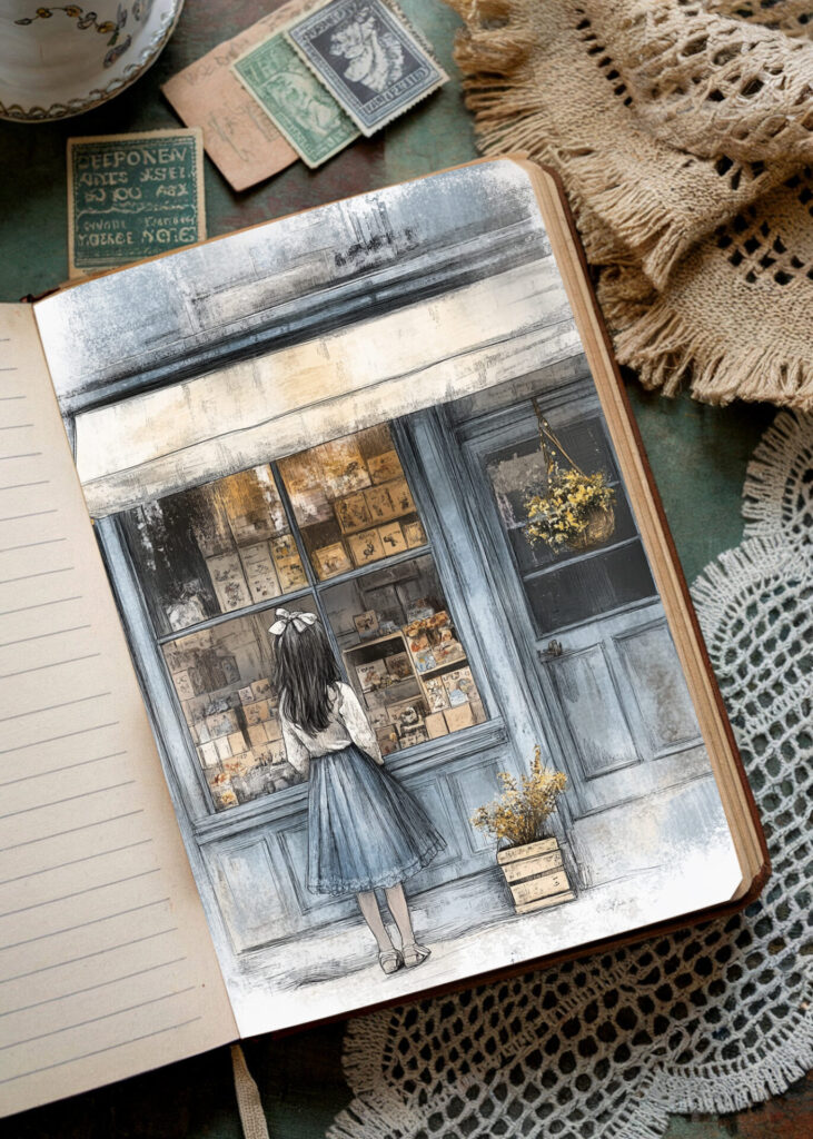 Free Junk Journal Papaers for Urban Sketching