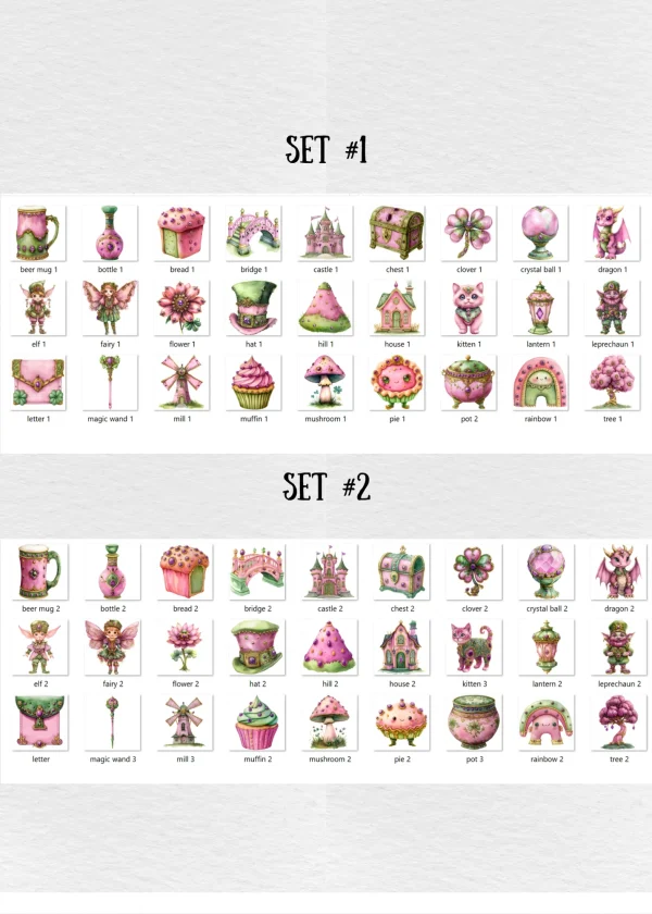 watercolor clipart set
