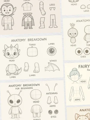 Anatomy Breakdown Sketch for Beginners