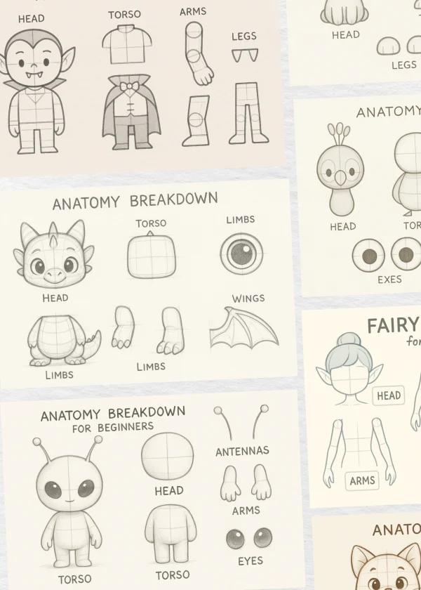 Anatomy Breakdown Sketch for Beginners