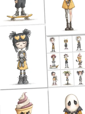 midjourney emo character prompt
