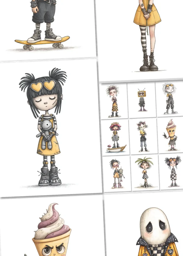 midjourney emo character prompt