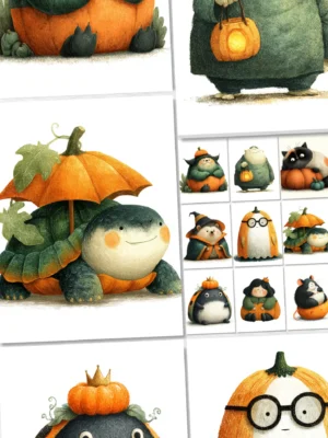 Halloween Clipart Prompts for MidJourney
