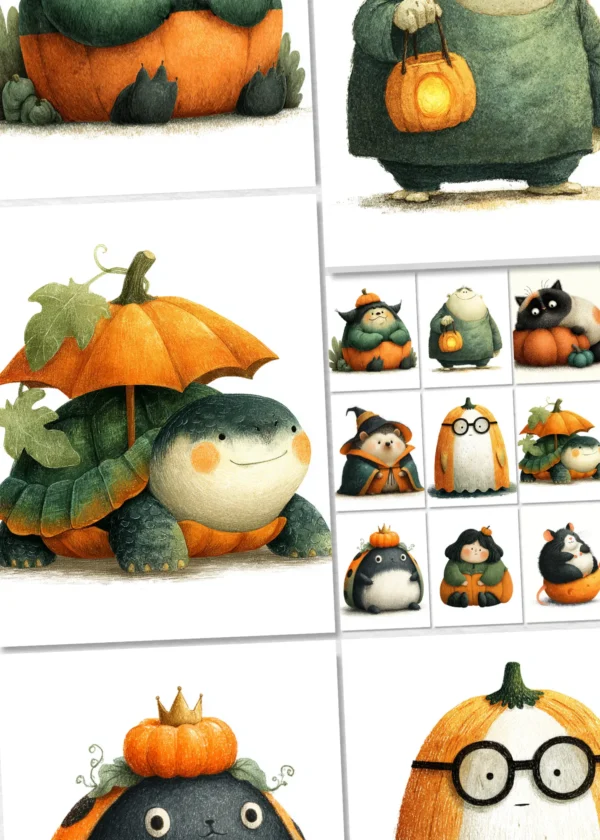 Halloween Clipart Prompts for MidJourney