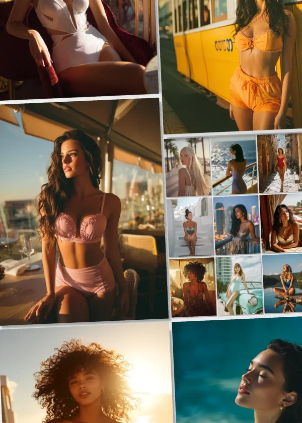 Midjourney Prompt PDF Guide for Instagram Models in Swimsuit
