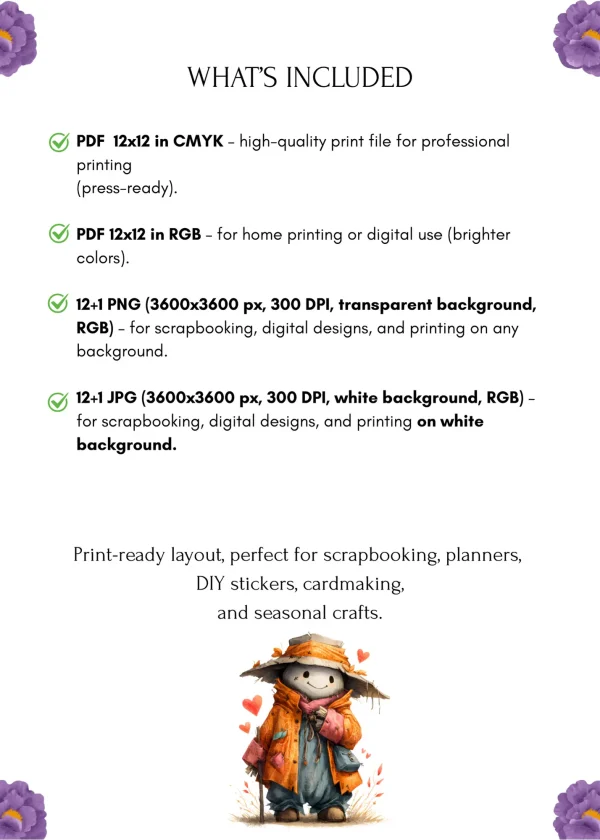 Cute Halloween Characters Clipart PNG Transparent - Image 12