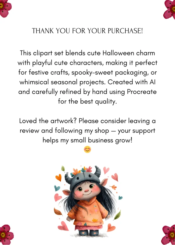 Cute Halloween Characters Clipart PNG Transparent - Image 14