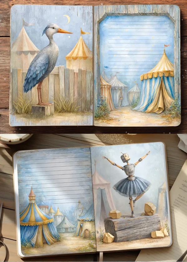surreal journal pages