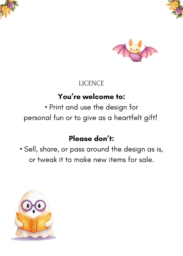 Cute Ghosts Pastel Halloween PNG Bundle Printable - Image 6
