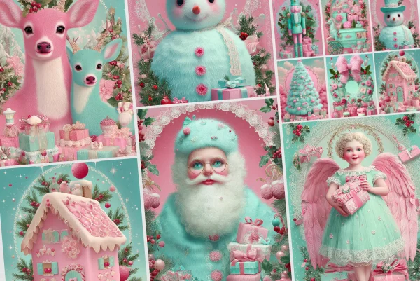 Pink and Mint Christmas