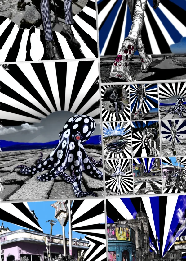 Dynamic Photorealism on Black White Rays