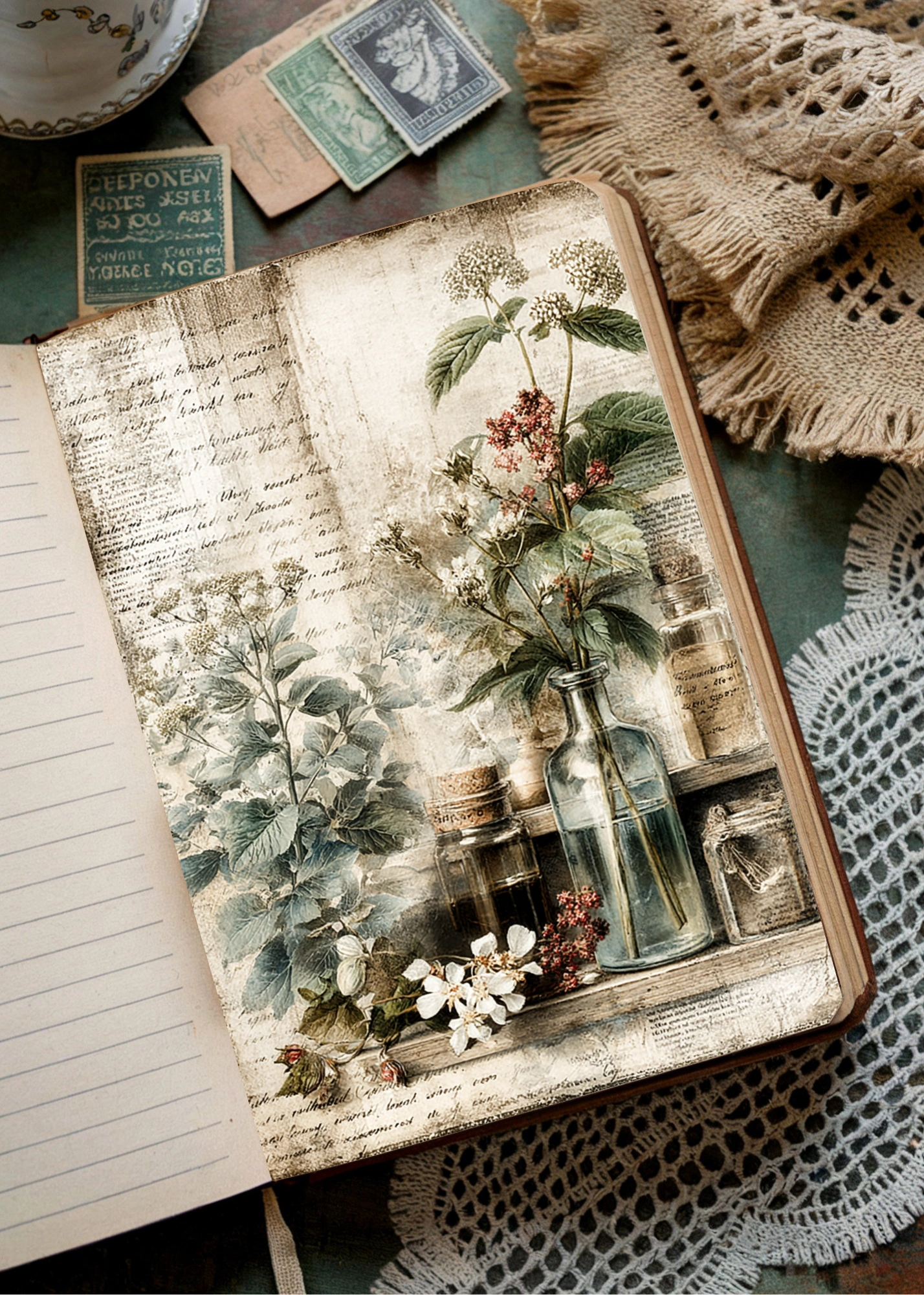Herbal Junk Journal Pages