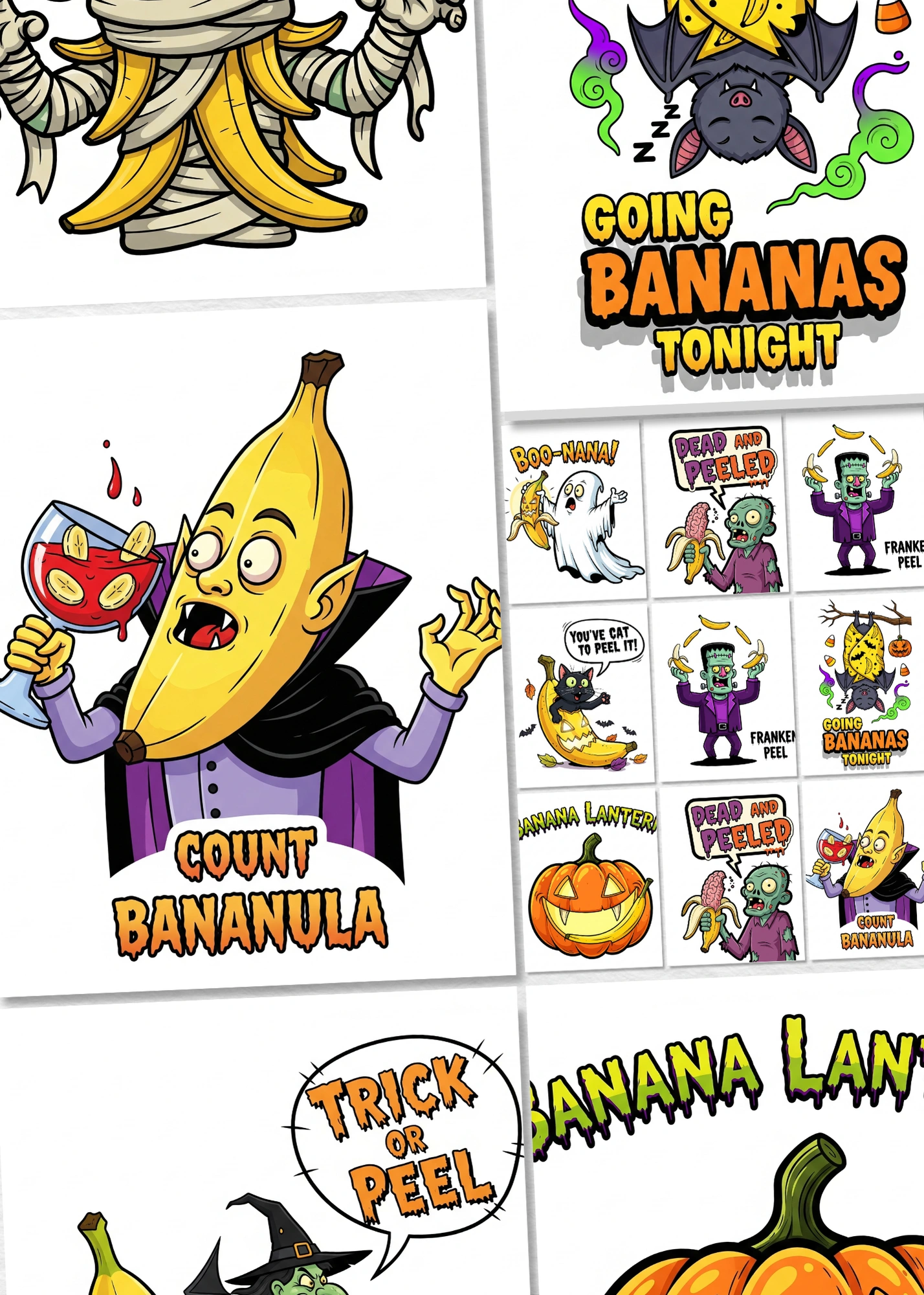 Nano-Banana Prompts for Halloween Funny Banana Tshirts PDF Guide