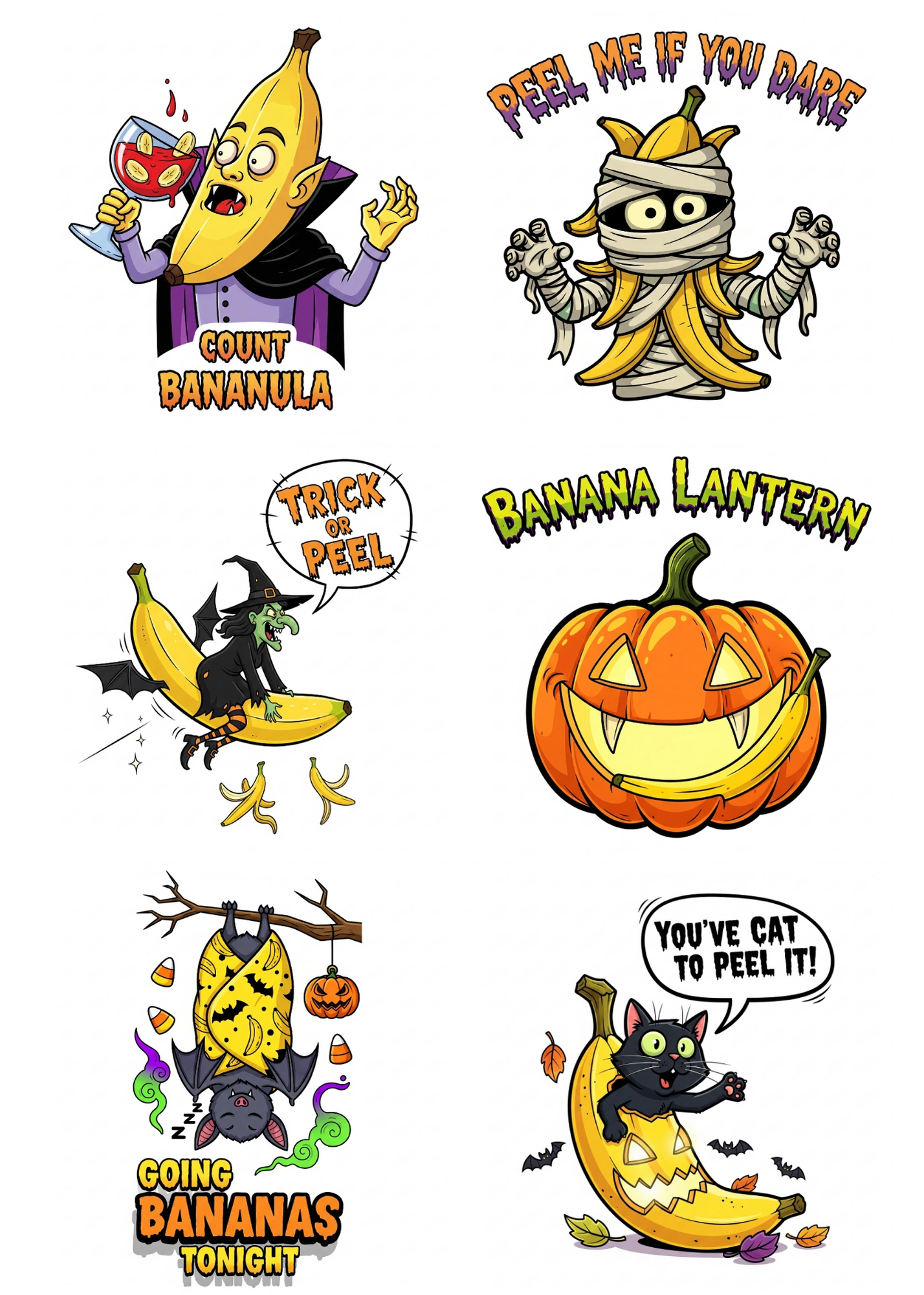Nano-Banana Prompts for Halloween Funny Banana Tshirts PDF Guide