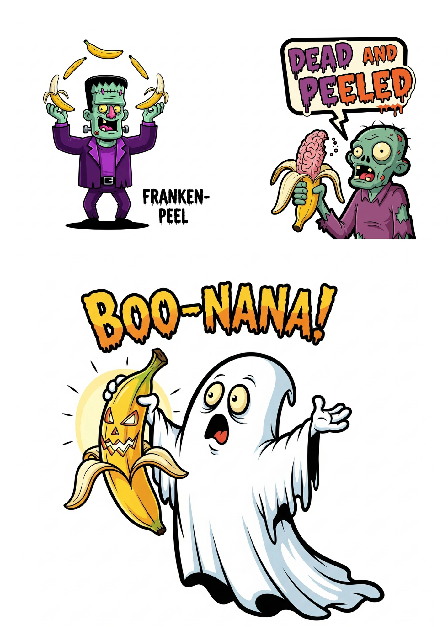 Nano-Banana Prompts for Halloween Funny Banana Tshirts PDF Guide