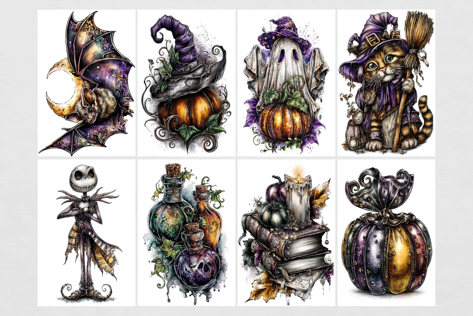 Spooky Watercolor Pencil Sketches Midjourney