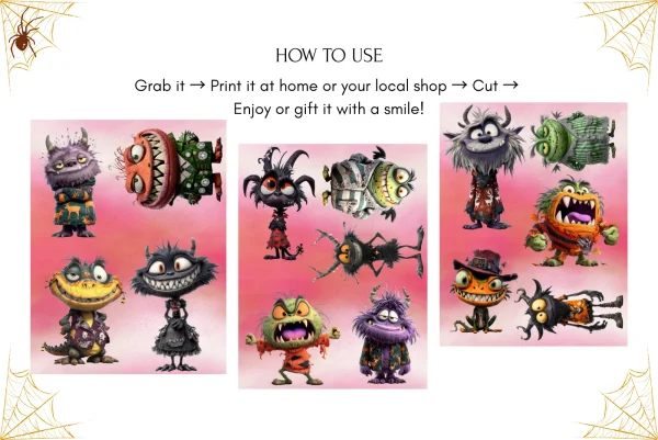 Funny Monsters Pack Clipart PNG