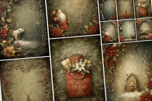 Vintage Victorian Christmas Greeting Cards