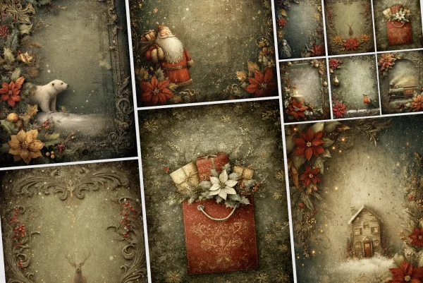 Vintage Victorian Christmas Greeting Cards