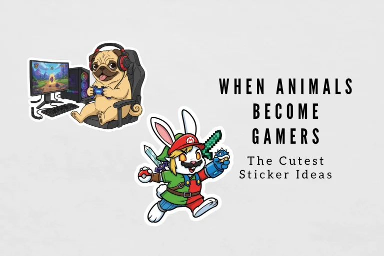 When Animals Become Gamers The Cutest Sticker Ideas
