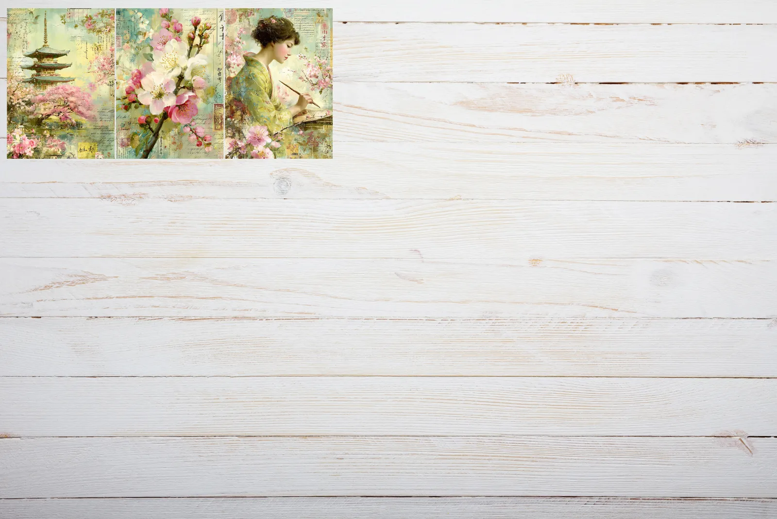 Cherry Love Letters ATC Cards Digital Art Junk Journal Ephemera - Image 4