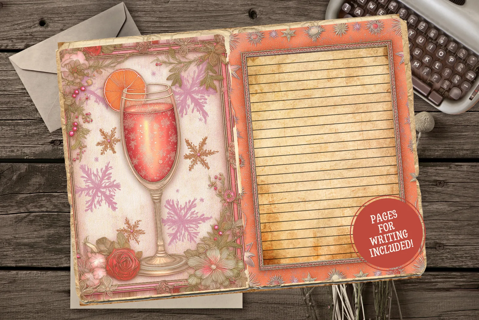 Christmas Ephemera Junk Journal Collages