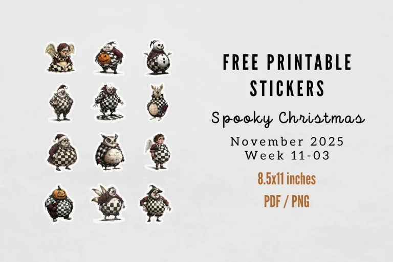 free printable spooky stickers